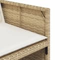 Miniatyrbillede 7 af 11: vidaXL spisebordssæt til haven 11 dele med hynder polyrattan beige