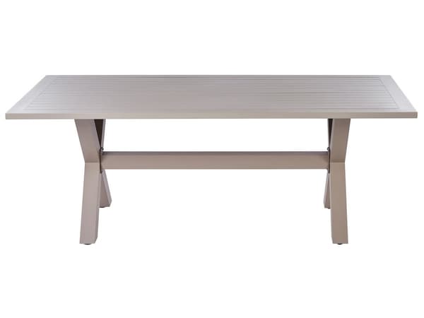 Hage Spisestuesett Beige Rotting 6-seters Bord 6 Stoler Beige Puter
