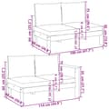 Miniatyrbilde 11 av 11: vidaXL Hagesofasett med puter 5 deler heltre akasie