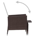 Miniatyrbillede 7 af 11: vidaXL loungesæt til haven 3 dele med hynder polyrattan brun -  Havemøbelsæt