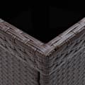 Miniatyrbillede 10 af 11: vidaXL spisebordssæt til haven 5 dele polyrattan og hærdet glas brun -  Havemøbelsæt