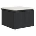 Miniatyrbillede 7 af 11: vidaXL sofasæt til haven 11 dele med hynder polyrattan sort -  Havemøbelsæt
