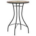 Miniatyrbilde 3 av 11: vidaXL Bistrobord med mosaikk terrakotta og hvit jern og keramikk