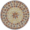 Miniatyrbilde 6 av 11: vidaXL Bistrobord med mosaikk terrakotta og hvit jern og keramikk