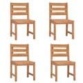 Miniatyrbild 5 av 11: The Living Store Matgrupp för trädgården 5 delar massiv teak -  Utemöbelgrupper