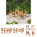 Miniatyrbild 1 av 11: The Living Store Matgrupp för trädgården 5 delar massiv teak -  Utemöbelgrupper