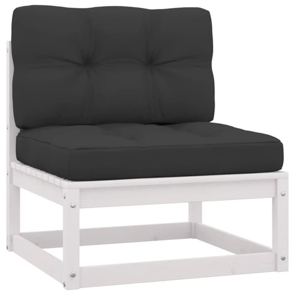 The Living Store Loungegrupp med dynor 5 delar massiv furu -  Utemöbelgrupper