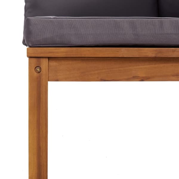 The Living Store Loungegrupp med dynor 6 delar massivt akaciaträ -  Utemöbelgrupper