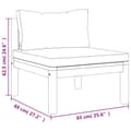 Miniatyrbild 10 av 11: The Living Store Loungegrupp med dynor 6 delar massivt akaciaträ -  Utemöbelgrupper