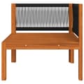 Miniatyrbild 11 av 11: Utemöbelgrupper - Living Trädgårdssoffa med dynor 4-sits massivt akaciaträ
