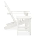 Miniatyrbild 4 av 11: Utemöbelgrupper - Living Adirondackstol med bord massivt granträ vit