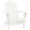 Miniatyrbild 6 av 11: Utemöbelgrupper - Living Adirondackstol med bord massivt granträ vit