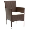 Miniatyrbillede 4 af 9: Havemøbelsæt - Living spisebordssæt til haven 3 dele polyrattan brun