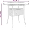 Miniatyrbillede 9 af 9: Havemøbelsæt - Living spisebordssæt til haven 3 dele polyrattan brun