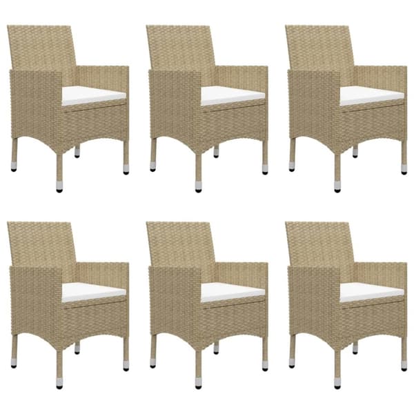 Ulkokalustesarjat - Living 7-osainen Ulkoruokailuryhmä beige