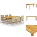 Pikkukuva 1 / 11: Ulkokalustesarjat - Living 7-osainen Ulkoruokailuryhmä beige