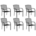 Miniatyrbild 5 av 11: Utemöbelgrupper - Living Matgrupp för trädgården 7 delar antracit stål