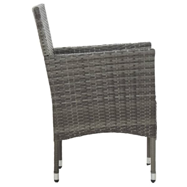 Spisebordssæt til haven 3 dele polyrattan og glas - Spisebordssæt - Udendørs Spisebordssæt - Home & Living