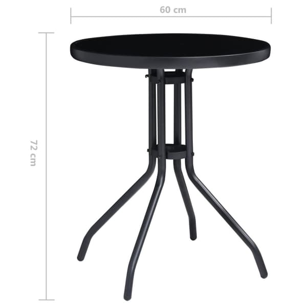 3-osainen Bistrosarja musta ja antrasiitti - Bistroryhmä - Bistroryhmät - Home & Living