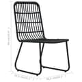 Miniatyrbild 9 av 9: Caféset 3 delar konstrotting svart - Bistrogrupp - Bistrogrupp - Home & Living