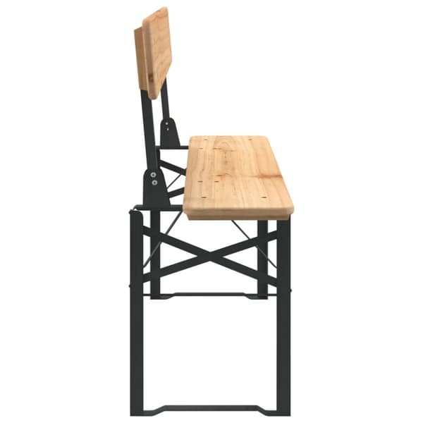Foldbart barsæt 3 dele massivt fyrretræ - Barbord - Barborde - Home & Living