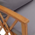 Miniatyrbillede 7 af 11: Loungesæt til haven 2 dele med hynder massivt akacietræ - Loungesæt Til Haven - Haveloungesæt - Home & Living