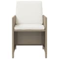Miniatyrbillede 6 af 10: Spisebordssæt til haven 9 dele med hynder polyrattan beige - Spisebordssæt Til Haven - Havespisebordssæt - Home & Living