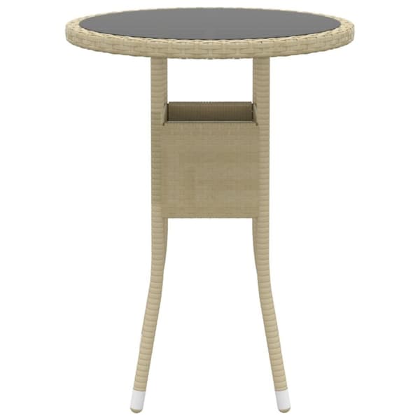 3-osainen Ulkoruokailuryhmä polyrottinki beige - Ulkoruokailuryhmä - Ulkoruokailuryhmät - Home & Living