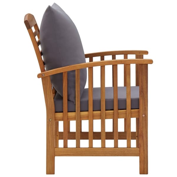 Loungegrupp med dynor 4 delar massivt akaciaträ - Trädgårdslounge - Trädgårdssoffor - Home & Living