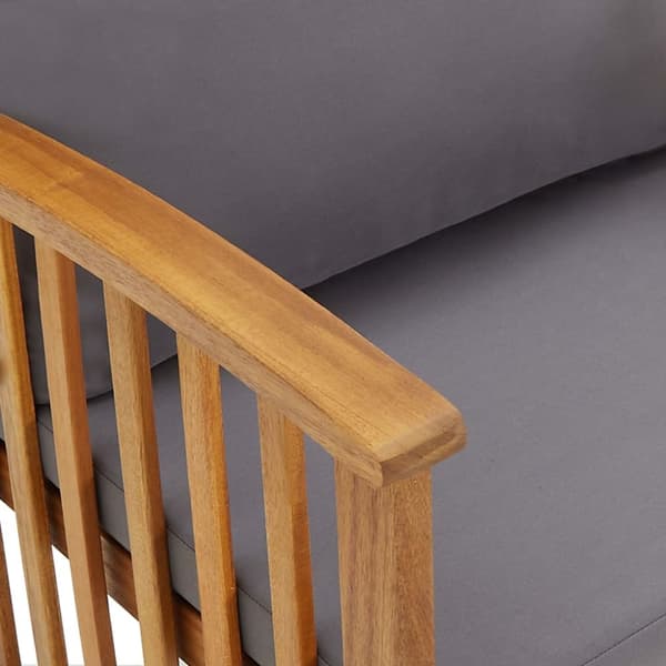Loungegrupp med dynor 4 delar massivt akaciaträ - Trädgårdslounge - Trädgårdssoffor - Home & Living