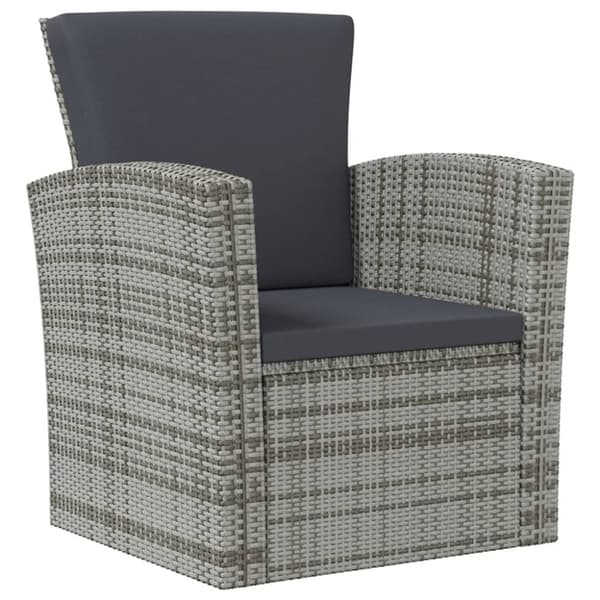 Loungegrupp med dynor 16 delar konstrotting grå - Loungegrupp - Loungegrupper - Home & Living