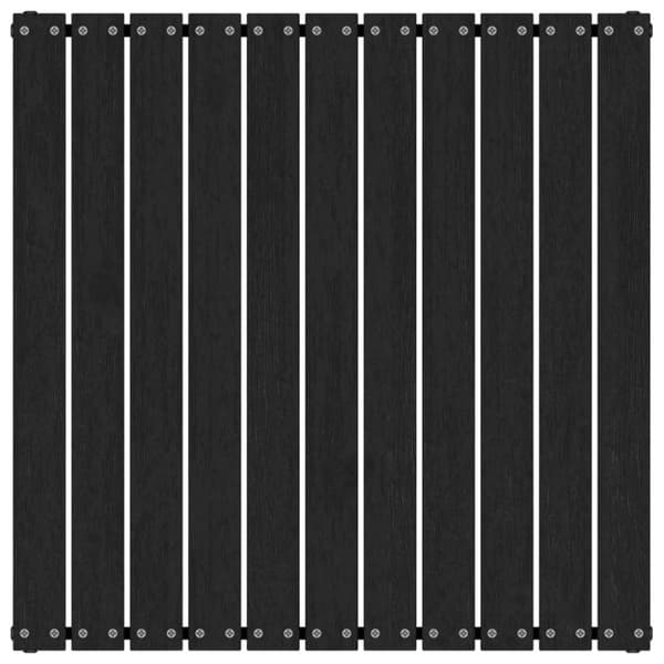 Haveskammel 70x70x30 cm massivt fyrretræ sort - Fodskammel - Fodskamler - Home & Living