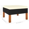 Miniatyrbillede 9 af 10: Loungesæt til haven 8 dele med hynder polyrattan sort - Haveloungesæt - Loungesæt Til Haven - Home & Living