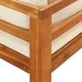 Miniatyrbild 10 av 11: Loungegrupp för trädgården med gräddvita dynor 3 delar akacia - Trädgårdsloungegrupp - Trädgårdsloungeset - Home & Living