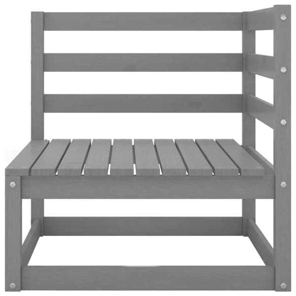 Hjørnedele til havesofa 2 stk. Massivt fyrretræ grå - Hjørnesofa - Hjørnesofaer - Home & Living