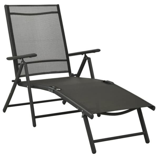 Loungegrupp för trädgården 3 delar textilen & aluminium svart - Loungegrupp - Loungegrupper - Home & Living
