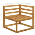 Miniatyrbild 11 av 11: Loungegrupp för trädgården med dyna gräddvit 5 delar akaciaträ - Loungeset - Lounge Set - Home & Living