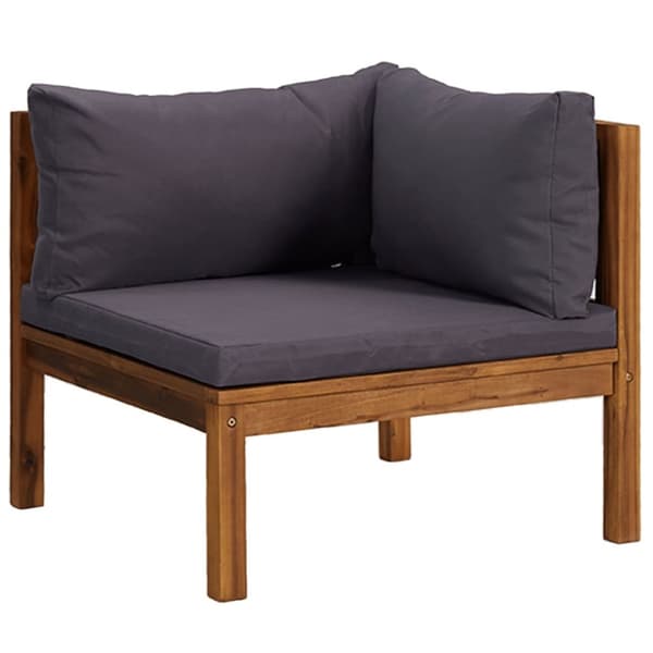 Loungegrupp för trädgården med dynor 7 delar massivt akaciaträ - Loungeset - Lounge Set - Home & Living