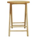 Miniatyrbillede 8 af 11: vidaXL bistrostole 3 stk. foldbare med cremehvide hynder bambus
