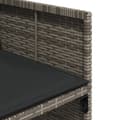 Miniatyrbillede 8 af 11: vidaXL loungesæt til haven 11 dele med hynder polyrattan grå