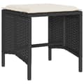 Miniatyrbillede 5 af 10: vidaXL sofasæt til haven 6 dele med hynder polyrattan sort