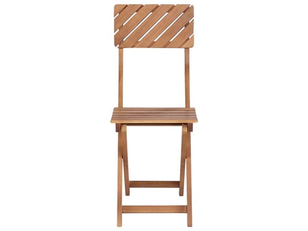 Bistroset Mörkt Eukalyptusträ 3 Delar 2 Stolar och Bord Hopfällbart Lameller Modern Design Terass Balkong Trädgård
