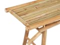 Miniatyrbild 8 av 11: Utegrupp med Bord och 2 Bänkar Ljus Bambu 180 cm Hopfällbara Naturlig Design Trädgård Uteplats Terrass