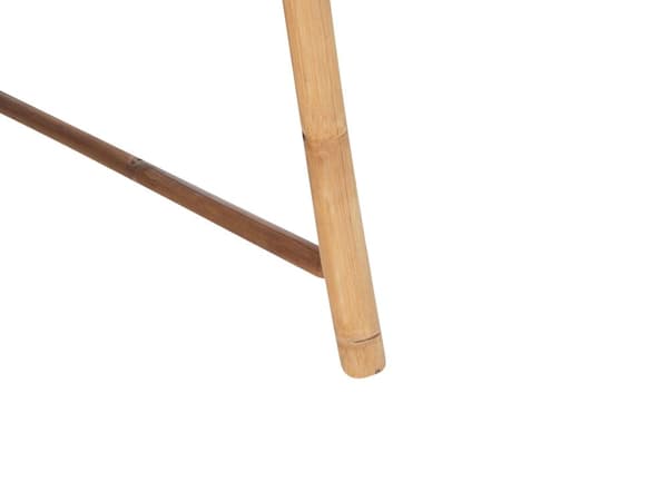 Utegrupp med Bord och 2 Bänkar Ljus Bambu 180 cm Hopfällbara Naturlig Design Trädgård Uteplats Terrass