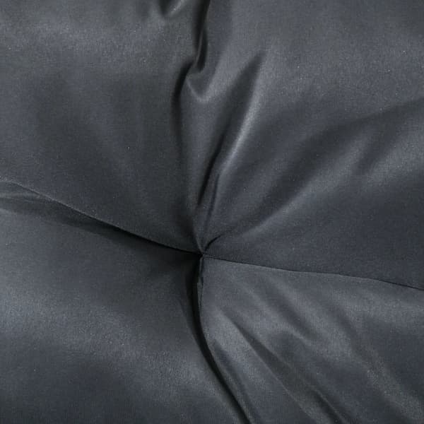 Rootz Trädgårdsmöbelset - 4 delar - Soffa - 2 stolar - Bord - Glasskiva - Sittdynor - PE Rotting-polyester-stål - Antracit-brun - 106 x 70D x 72H cm