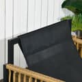 Miniatyrbild 6 av 7: Rootz Trädgårdsmöbelset - 4 delar - Soffa - 2 stolar - Bord - Glasskiva - Sittdynor - PE Rotting-polyester-stål - Antracit-brun - 106 x 70D x 72H cm
