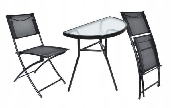 Terrass balkong möbler - bord, 2 stolar