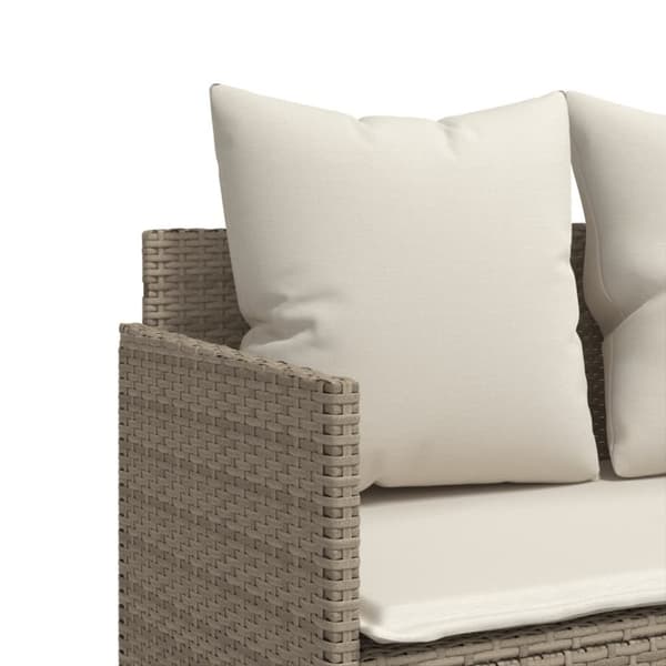 vidaXL sofasæt til haven 5 dele med hynder polyrattan beige