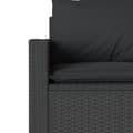 Miniatyrbillede 8 af 10: vidaXL sofasæt til haven 6 dele med hynder polyrattan sort