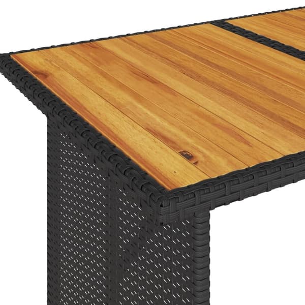 vidaXL sofasæt til haven 6 dele med hynder polyrattan sort